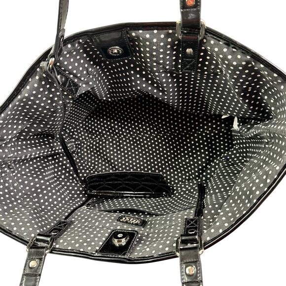 LULU BY LULU GUINNESS HEART QUILTED TOTE BAG PURSE with wallet - Picture 4 of 6